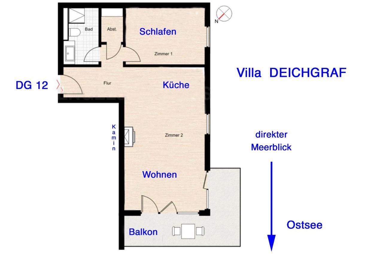 Villa Deichgraf 12 "Meerblick" Börgerende-Rethwisch Eksteriør billede